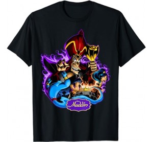 Disney Aladdin Main Cast Collage Portrait Logo T-Shirt